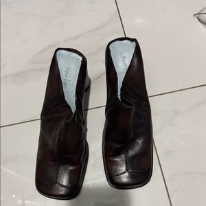 Elegant Dark Brown Leather Boots